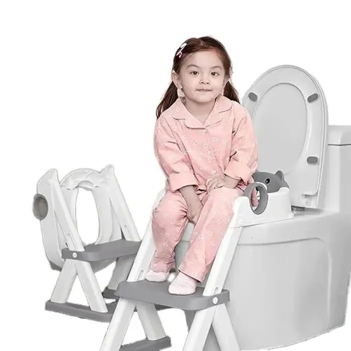 Popular Newborn Toddler Plastic Step Stool Portable Toilet Trainer Kids Potty Training Bath Time