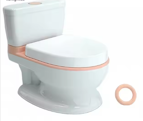 Konig Kids Baby Potty Chair Life-Like Flush Button Sound Potty Seat Baby Potty Training