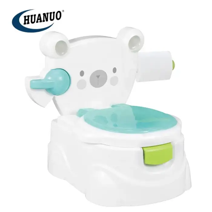 Musical Baby Potty Chair Kids Potty Training Funny Cartoon Bear Toilet