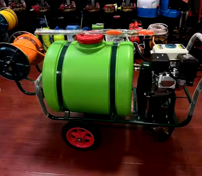 Agricultural Spray Pump Sprayer 200L Petrol Cart Type High-Pressure 4-Wheel Sprayer Machine