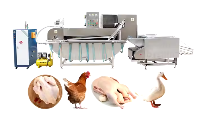 Poultry Chicken Slaughter Compact Line / Mobile Slaughterhouse Equipment / Abattoir Machinery