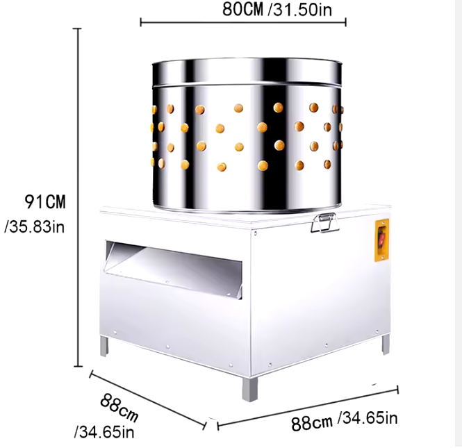 Customized Chicken Plucker Machine Automatic Poultry Defeathering Equipment With Rubber Fingers Turkey Feather Plucking Machine