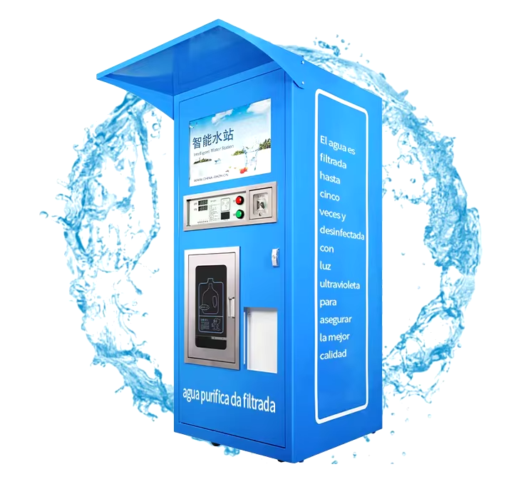 Water vending machine with card payment system