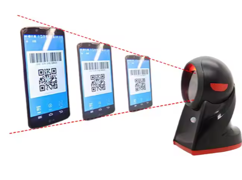 XB-8505 Desktop Barcode Scanner 2D Omnidirectional For POS Supermarket QR Code Reader