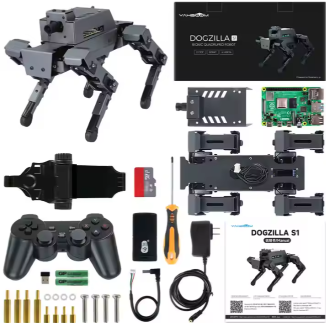 12Dof Dogzilla S1 Quadruped Bionic Robot Dog For Raspberry Pi 4b