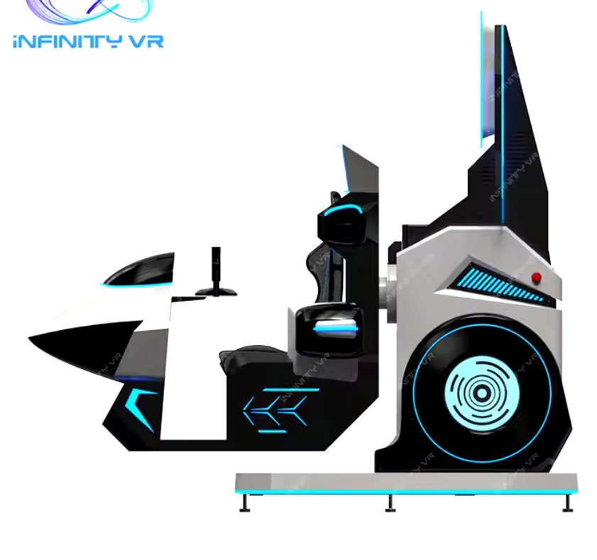 Commercial VR Equipment 3-in-1 Single-Person Flight Gaming Machine 360 VR 9D Thunder Fighter Simulator