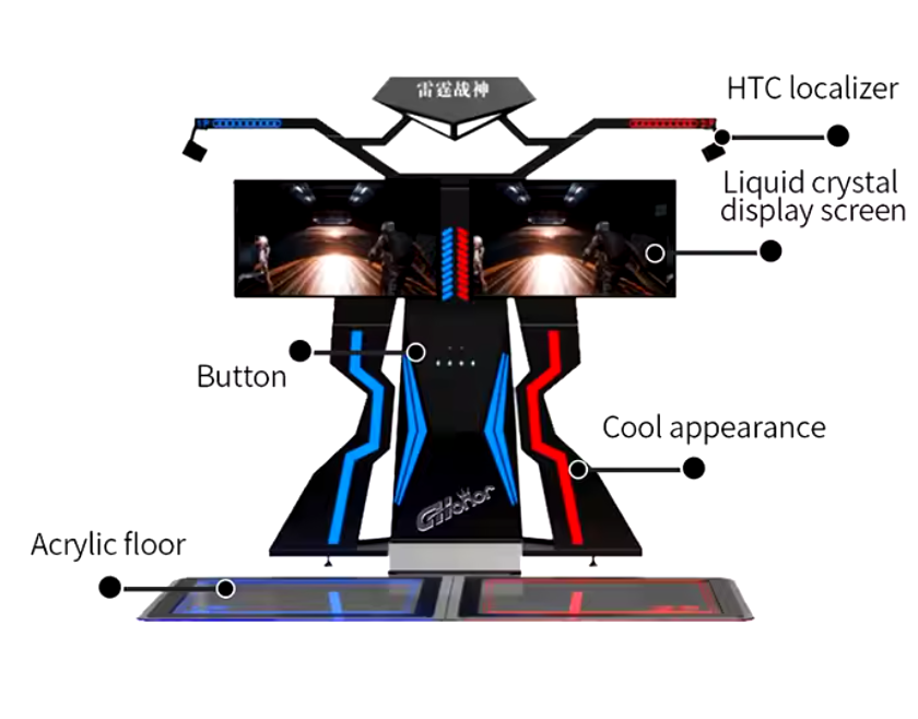 VR Gaming Equipment VR Motion Simulator Realistic Virtual Reality Simulator