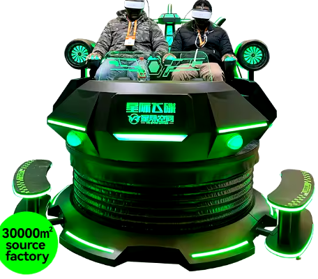 Entertainment Center Virtual Games Indoor Equipment 2 Seats UFO 360 Rotation Simulator