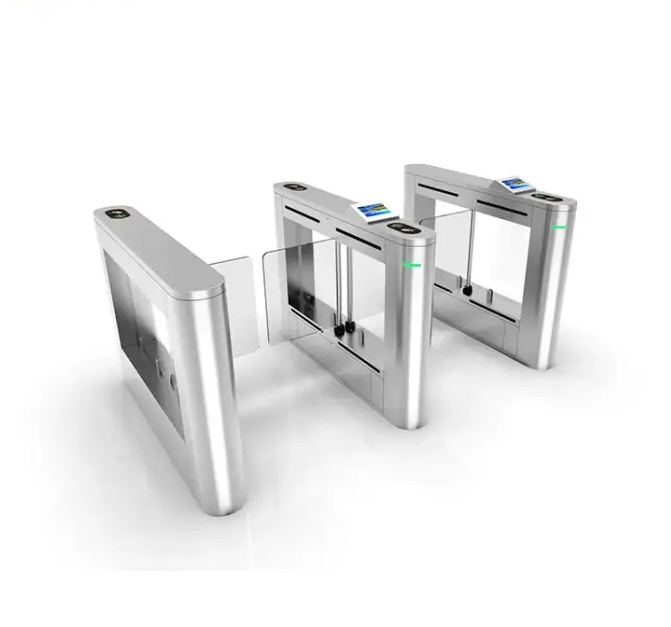 Security Support RFID Card Face Recognition Stainless Steel 304 Smart Automatic Swing Barrier Gate Turnstile