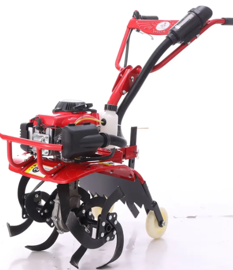 Hand Push Gasoline Rotary Tiller Cultivator Agricultural Farming Rotavator Mini Weeding Power Tiller