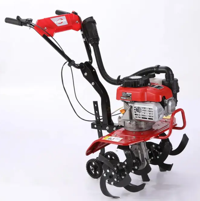 Hand Push Gasoline Rotary Tiller Cultivator Agricultural Farming Rotavator Mini Weeding Power Tiller