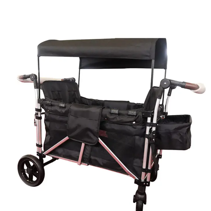 Neaq 2-4 Passenger Stroller Wagon - Foldable Portable Travel Baby Stroller