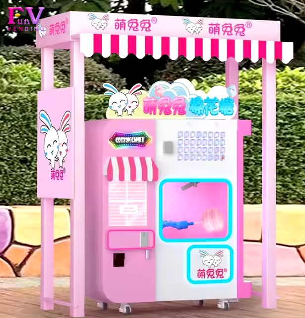 Smart Fairy Floss Sugar Cotton Candy Vending Machine