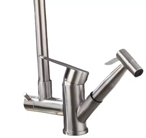 Multi-Function Hot and Cold Kitchen Sink Stainless Steel Square Faucet