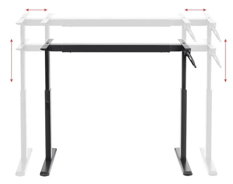 Modern Office Desk Adjustable Height Sit-Stand Workstation Design