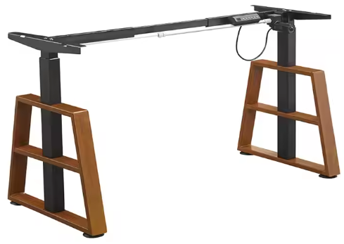 Modern Standing Desk with Metal Frame and Electronic Adjustable Height