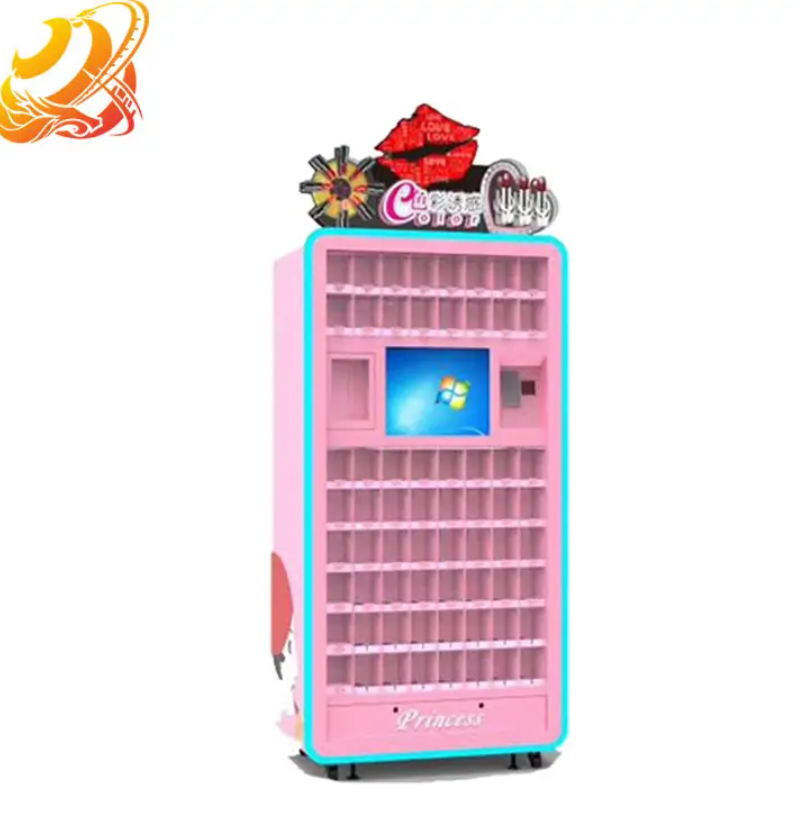 Indoor Coin Operated Arcade Makeup Game Vending Machine Lipstick Vending Machine