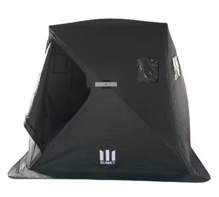 Three-Layer Outdoor Sauna Tent with Stove Portable Ice Tent for Camping