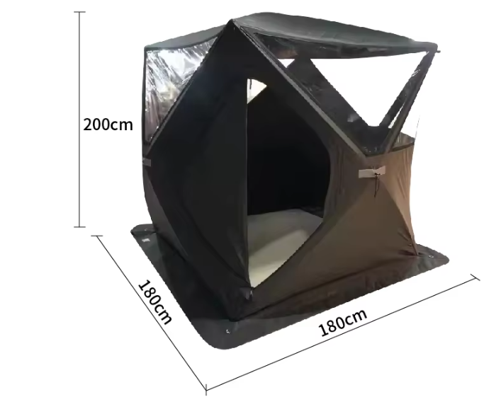 Three-Layer Outdoor Sauna Tent with Stove Portable Ice Tent for Camping