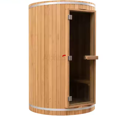 Heat-Treated Pine Indoor Portable Steam Sauna Tent for Single Person