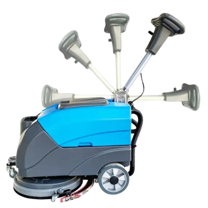 SJ25 Walk Behind Floor Sweeper Machine Battery Powered Industrial Commercial Floor Scrubber Dryer