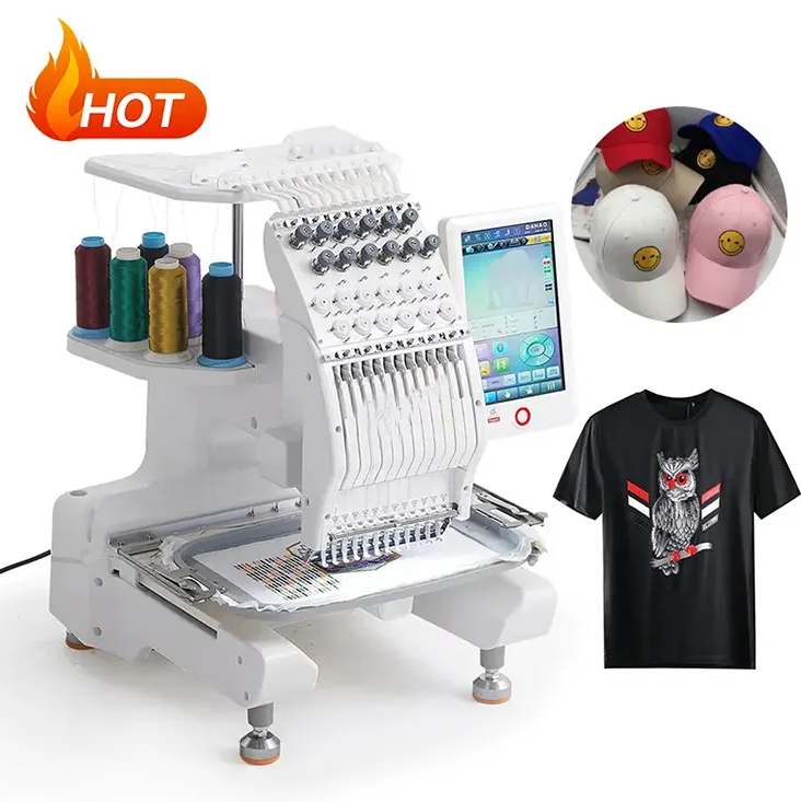 Single Head 9 needle Embroidery Machine Yeshai