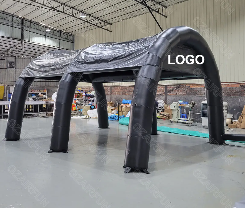 Customized PVC Arch Tent Outdoor Cooling Inflatable Misting Tent Water Spray Car Wash Tent