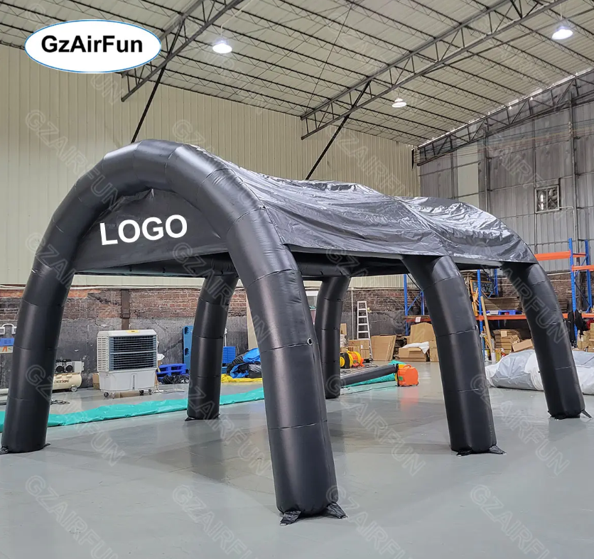 Customized PVC Arch Tent Outdoor Cooling Inflatable Misting Tent Water Spray Car Wash Tent