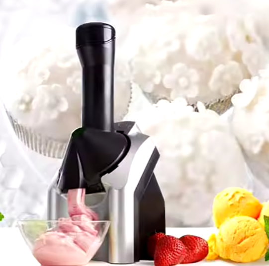 Vegan Non-Dairy Frozen Fruit Soft Serve Dessert Maker Household Automatic Fruit Ice Cream Machine