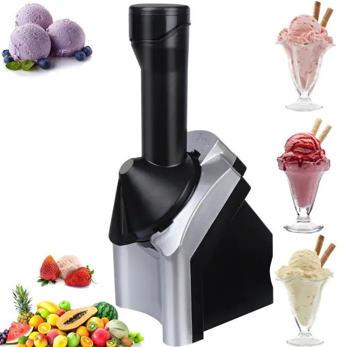 Vegan Non-Dairy Frozen Fruit Soft Serve Dessert Maker Household Automatic Fruit Ice Cream Machine