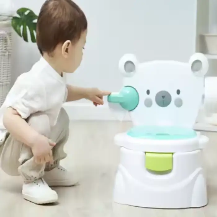 Musical Baby Potty Chair Kids Potty Training Funny Cartoon Bear Toilet