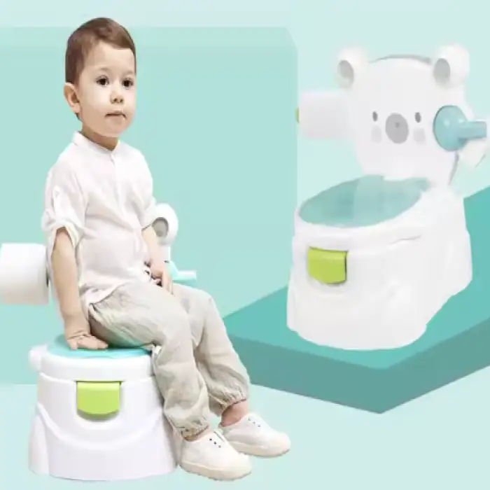 Musical Baby Potty Chair Kids Potty Training Funny Cartoon Bear Toilet