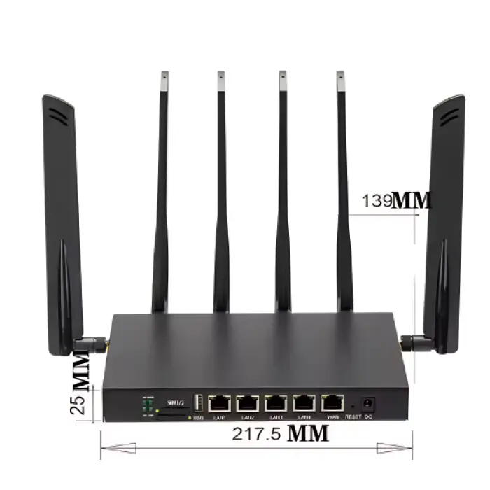 Wireless Router with 1900Mbps Speed and 6 Antennas