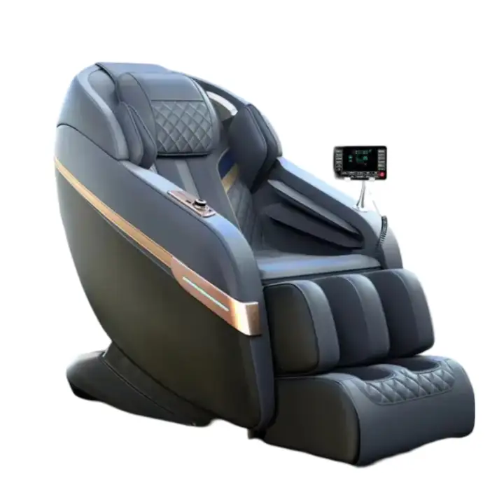 The AI Smart Healthcare Shoulder Musical Function Massage Chair Gravity Luxury 8D PU Leather Massage Chair