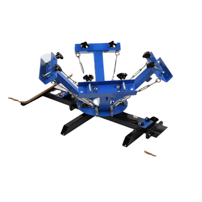 Screen Printing Machine – Semi-Automatic 4 Color 4 Station for T-Shirt Printing