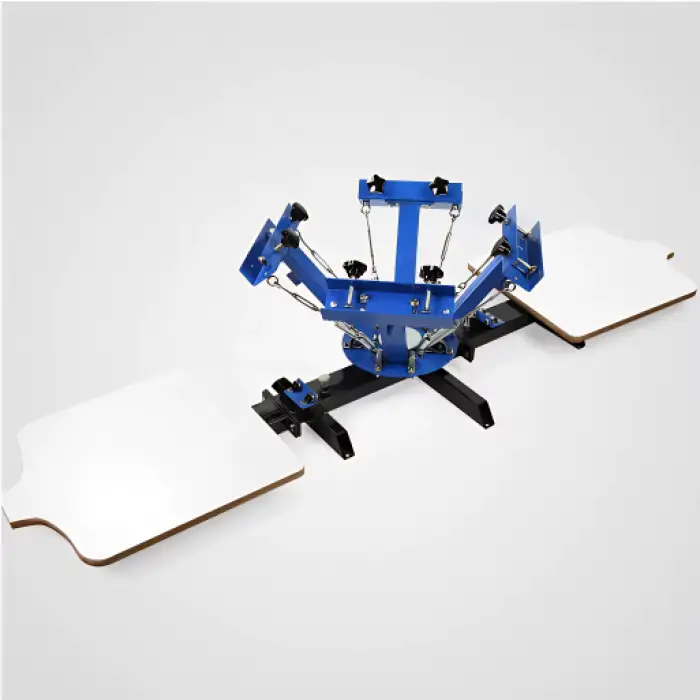 Screen Printing Machine – Semi-Automatic 4 Color 4 Station for T-Shirt Printing