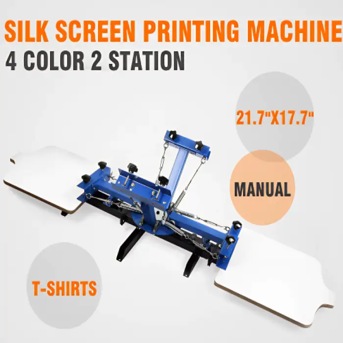 Screen Printing Machine – Semi-Automatic 4 Color 4 Station for T-Shirt Printing