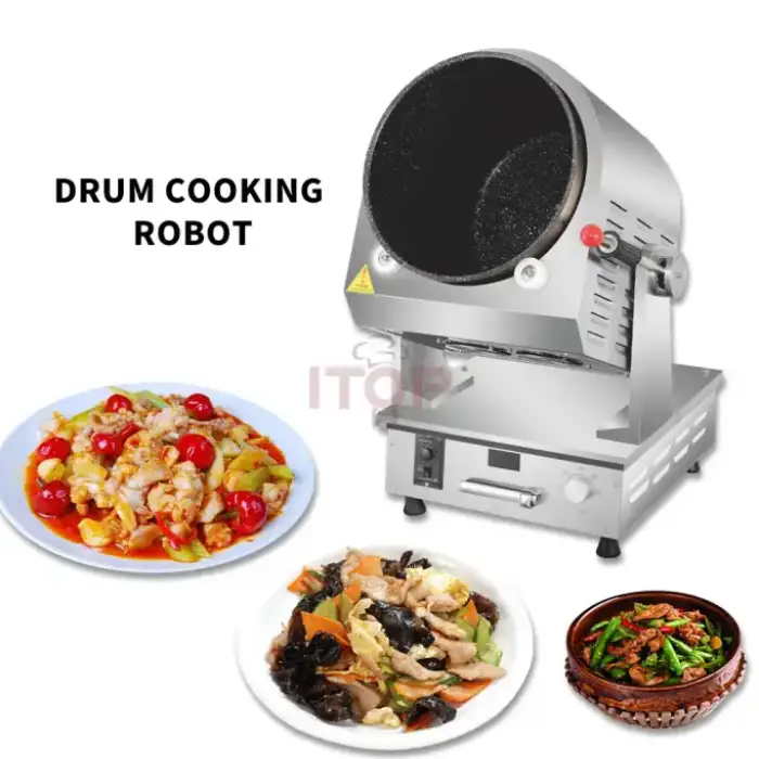 Automatic Cooking Pot Intelligent Cooking Robot Wok 8000W Kochroboter Restaurant 380V Drum Cooking Machine