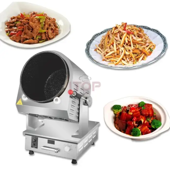 Automatic Cooking Pot Intelligent Cooking Robot Wok 8000W Kochroboter Restaurant 380V Drum Cooking Machine