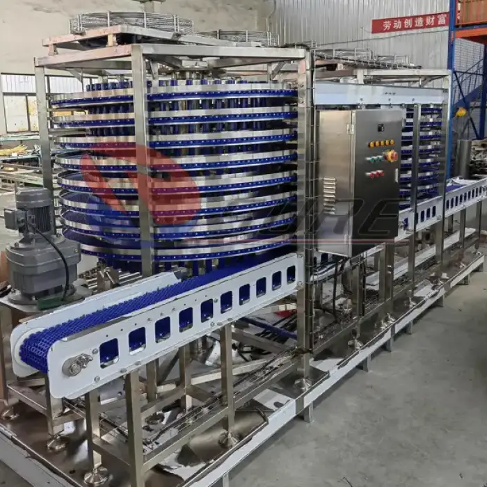 Food Grade Stainless Blast Spiral Freezer For Seafood