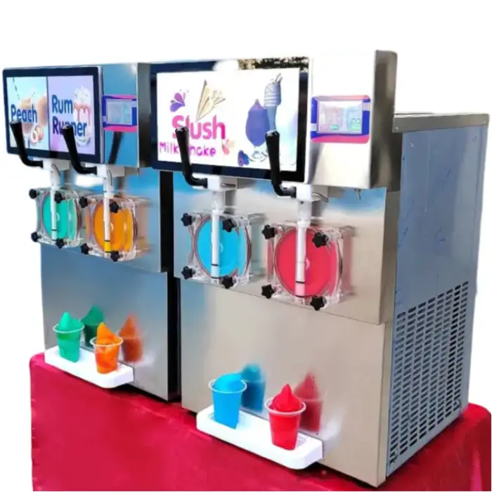 Frozen Commercial Ice Slush Machine for Juices, Smoothies, Margaritas, and More