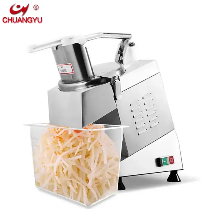 Electric Vegetable Slicer Cutter Potato Cube Chips Carrot Melon Dicing Cutting Machine