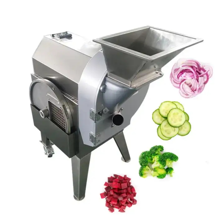 Electric Vegetable Potato Slicer Shredder Cutting Machine Cassava Chips Vegetable Dicing cubes cutter chopper Machine