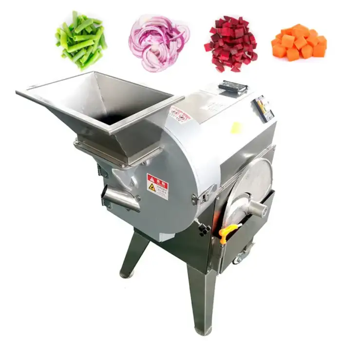 Electric Vegetable Potato Slicer Shredder Cutting Machine Cassava Chips Vegetable Dicing cubes cutter chopper Machine