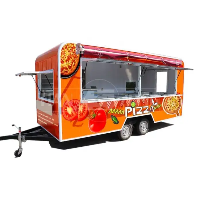 Fully Equipped Foodtruck Fast Food Cart Coffee Ice Cream Mobile Kitchen Food Truck