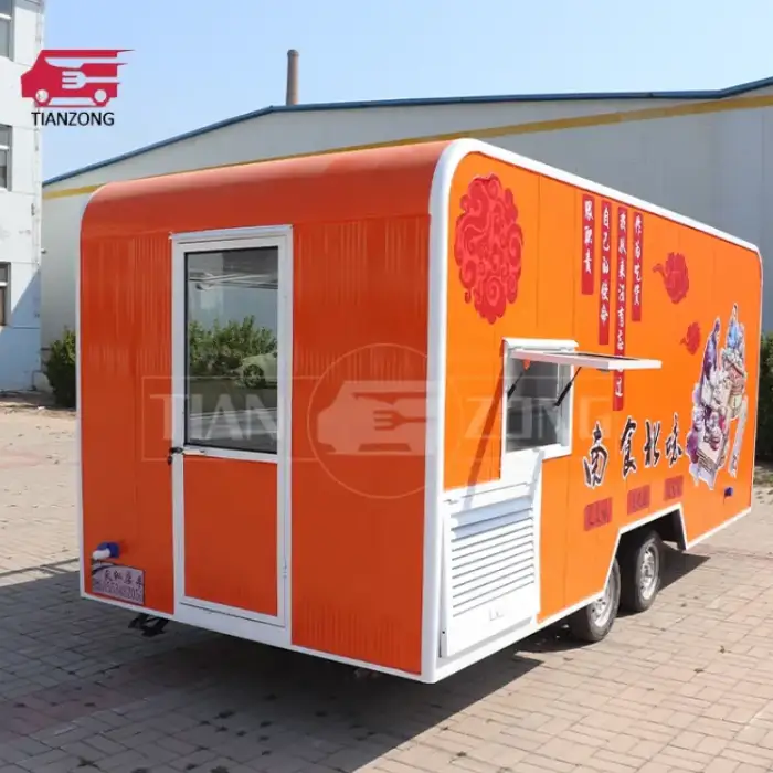 Fully Equipped Foodtruck Fast Food Cart Coffee Ice Cream Mobile Kitchen Food Truck