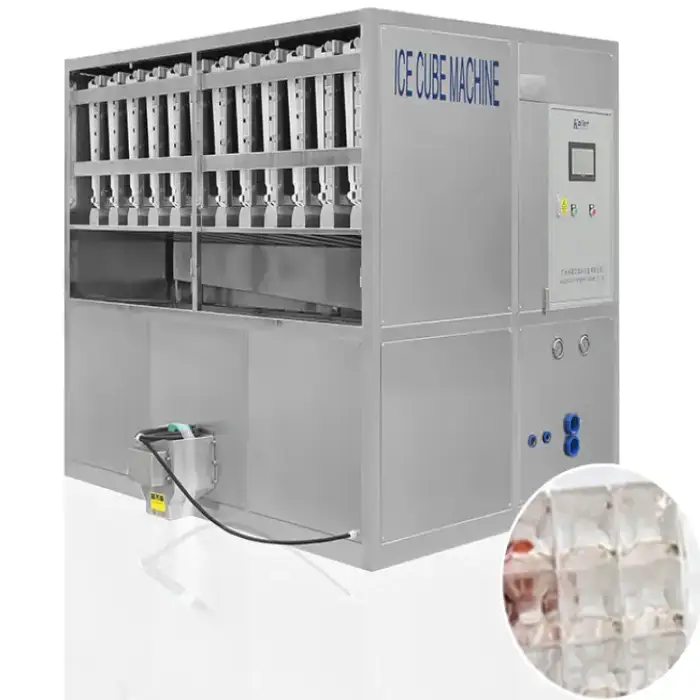 Ice Cube Machine Commercial Cube Maker With Automatic Cube Ice Maker Packing Machine 3000kg Per Day For Bar Hotel