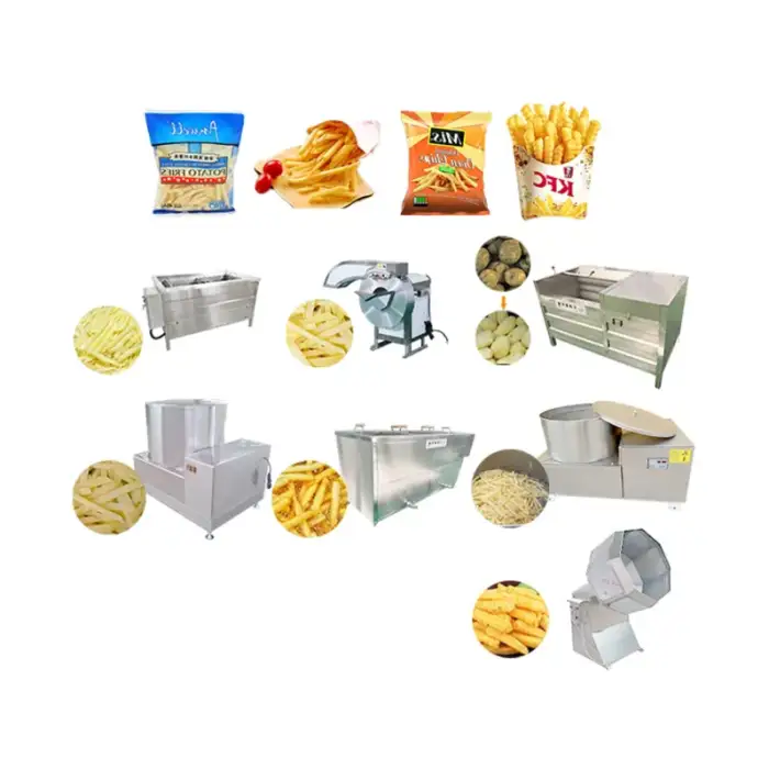 Automatic Potato French Fries Production Line Machine