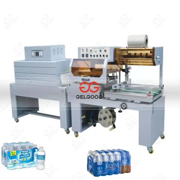 Semi Automatic Film Thermal Shrink Sleeve Cutting Mobile Phone Carton Box Wrap Sealer Pet Bottle Shrink Wrapping Machine