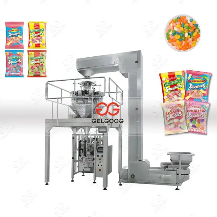 Multi-Function Automatic Pouch Nuts Candy Beef Jerky Snack Rice Packing Machine